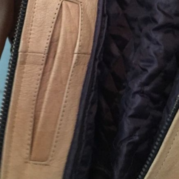 Sunriders Vintage Leather Jacket Tan Camel - Picture 7 of 8